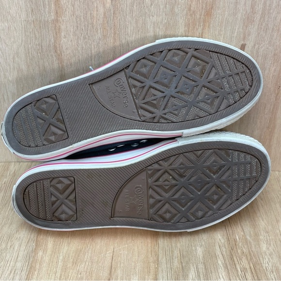 Converse All Star Low Tops Black Pink Sneakers Size 5 Junior - Picture 13 of 13
